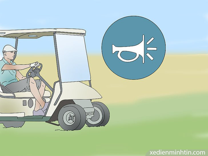 Sử dụng còi khi điều khiển xe golf